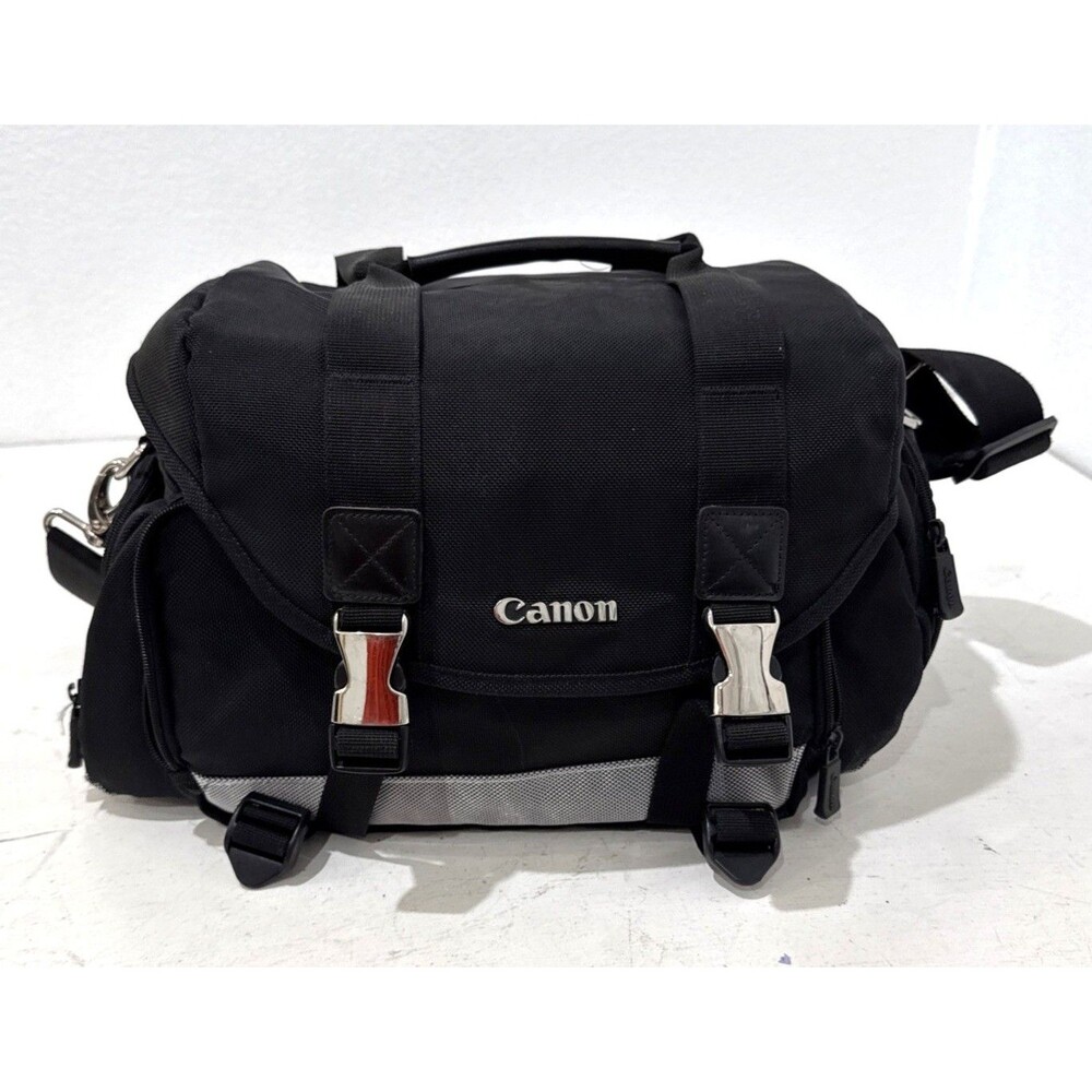 Canon 200DG Digital SLR Large Camera & Lens Case Gadget Bag Black Shoulder Strap